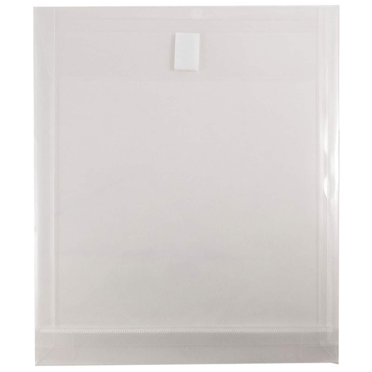 JAM Paper VELCRO® Closure 9.75" x 11.75" Expandable Open End Envelopes, 12ct.